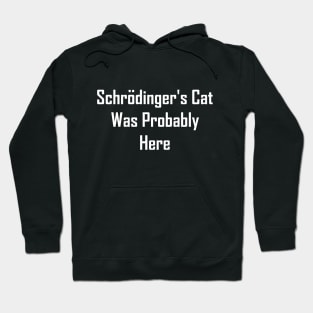 Schrodinger's Cat Was Probably Here Hoodie